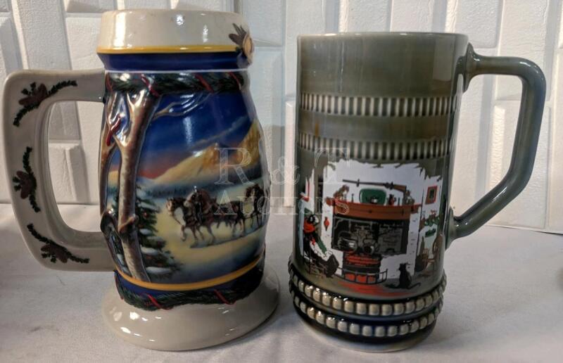 Vintage Wade and Budweiser Steins.