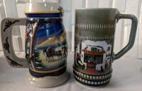 Vintage Wade and Budweiser Steins.