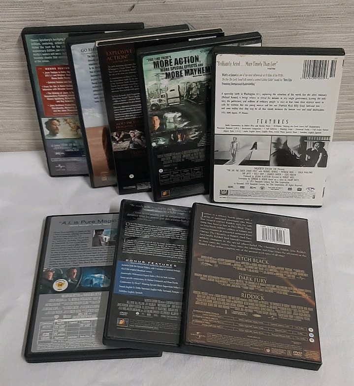8 DVD's Various Titles All Verified