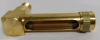 Elbow Brass Oil Level Indicator 3"x2" - 2