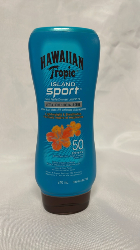 NEW Hawaiian Tropic Island Sport Sunscreen Lotion Spf 50, 240 Milliliters