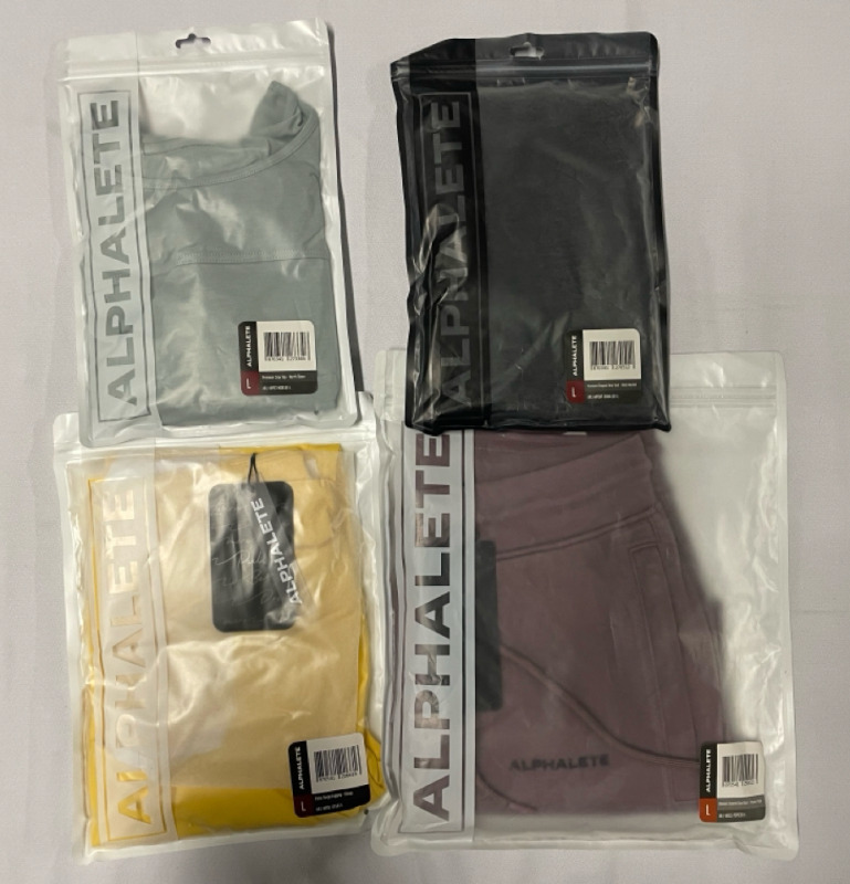 4 NEW with Tags ALPHALETE clothes size L