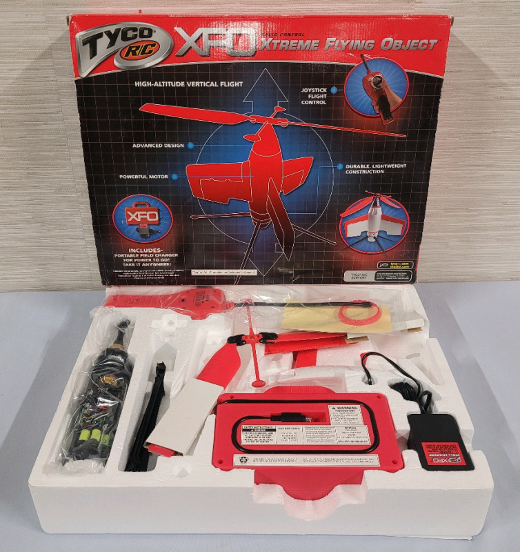 New , Open Box - TYCO RC Radio Control XFO Extreme Flying Object .