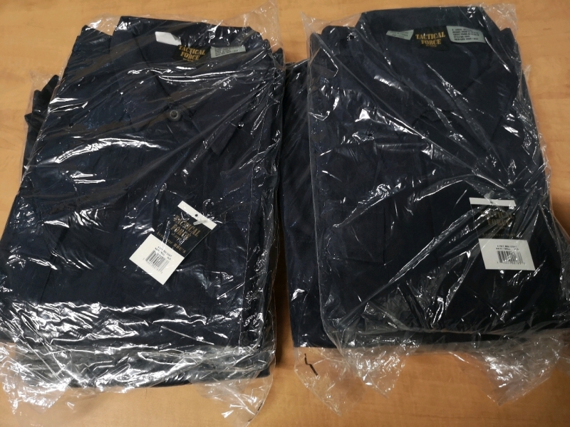 8 New Tactical Force sz XL Navy Twill Coats - 4 Pockets