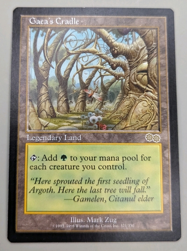 Vintage Gaea's Cradle Magic the Gathering Card. *See Description*