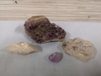 Amethyst and Quartz Raw Gemstones