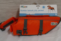 New Outward Hound Granby Splash Life Jacket 15-30lbs Girth 16-20" Size S