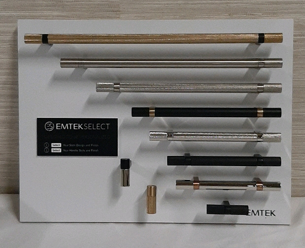 New Sample Board of Emtek Select Cabinet Hardware 10 Pieces