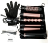 New WavyTalk Professional 5 in 1 Hair Curler Set with Curling Brush and 4 Interchangeable Ceramic Curling Wand(0.35”-1.25”) Model: JDL-320S(5-US) - 2