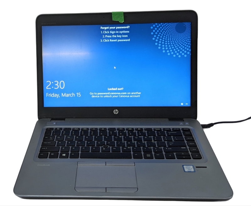 HP Elite 840 G4 Laptop 14" Screen SN: 5CG7502Z0X Model: HSN-102C-4 (As-Is : Locked to Cenovus)