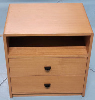 2-Drawer Bedroom Bed Side Table , measures 15"×19.5" & 20" Tall . Pre-owned Condition