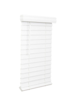 Two 2-1/2 INCH FAUX WOOD BLIND 27X72, WHITE | FGX2772BWH