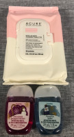 Acure 30 Micellar Water Cleansing Towelettes & 2 Pocketbac Hand gel 29Ml