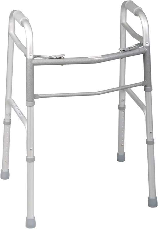 New Guardian Youth Two-Button Palm-Release Folding Walker - 300 lb. Weight Capacity