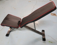 New - Yoleo Weight Bench , Assembled . Missing Seat Ball Bin & Leg Bar