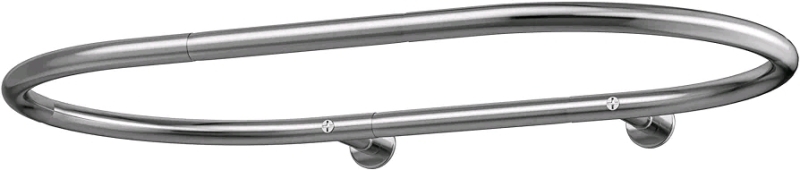 New - Sikaiqi Stainless Steel Oval Shower Curtain Rod for Clawfoot Tub / Free Standing Tubs