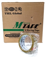 1 Case New Premium MOVING TAPE Commercial XTreme Heavy Duty by THL Global (36 Rolls / Beige / 50 Yards ea)