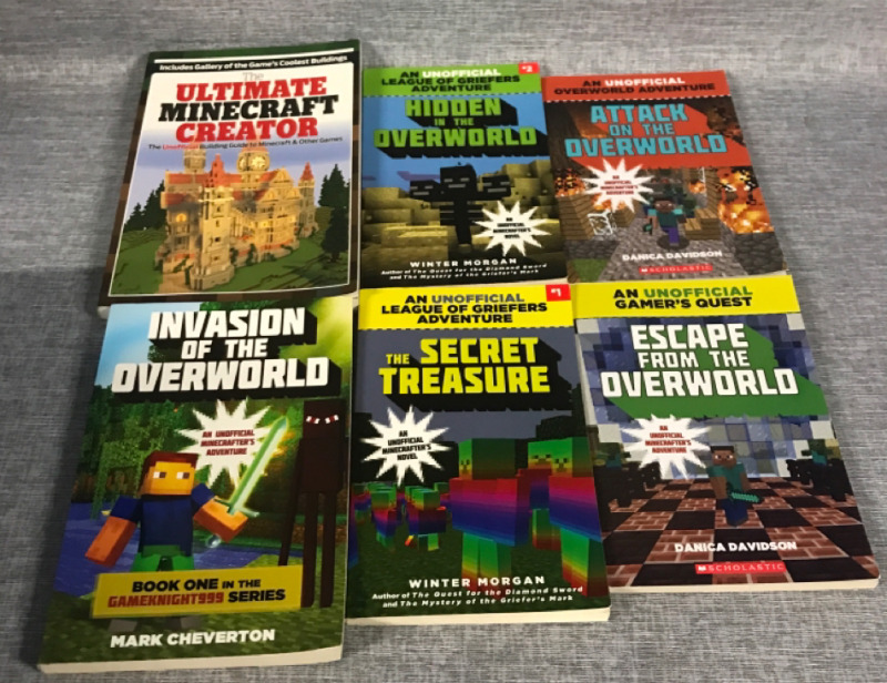 6 Minecraft unofficial SoftCover Book Lot