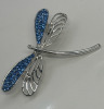 Two Rhinestone Dragonfly Brooches - 3