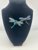 Two Rhinestone Dragonfly Brooches - 5