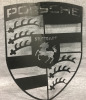 Porsche Stuttgart Metal Art Sign Bent in Travel 19”x15”