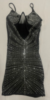 NEW without tags rhinestone mini dress size S