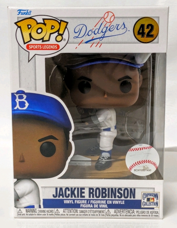 New FUNKO POP! #42 DODGERS Jackie Robinson Vinyl Figure