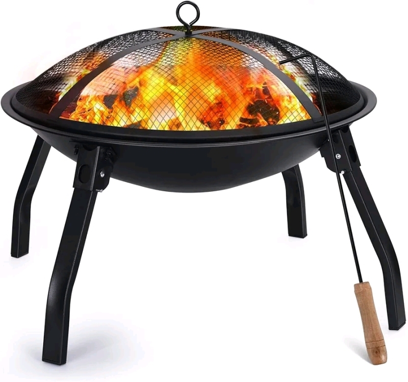 New - Cogesu Portable Outdoor Brazier, Portable Folding Fire Pit, Outside Fire Pit .