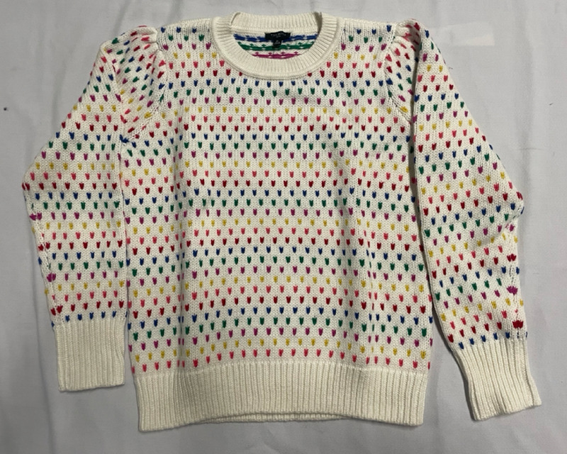 NEW with tags TALBOTS speckled dots sweater size M Petite