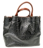 Dooney & Bourke Embossed Ostrich Premium Calf Leather Large Barlow Bag With Dust Bag H 10.25" x W 6" x L 12.5" - 3