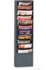 New Interio 11 Pocket Vertical Literature Rack / Magazine Rack . Grey