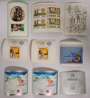 Vintage 1970s Poland Post ' Olympic ' Stamps . Unused & Unhinged