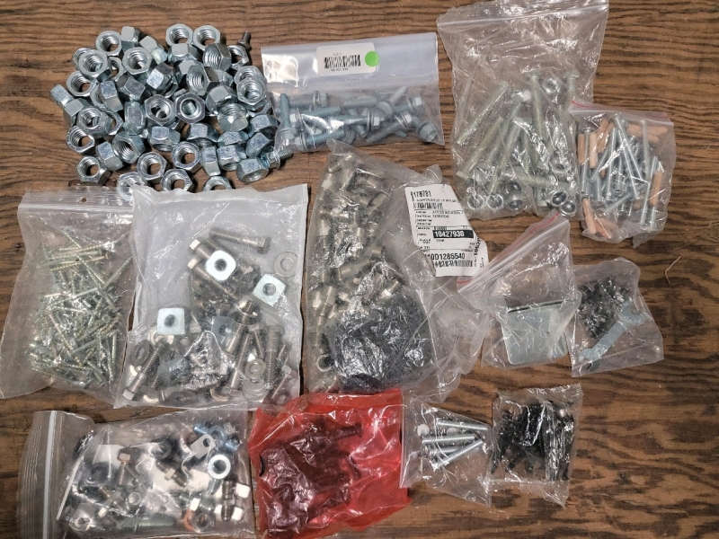 Nuts , Bolts , Screws Lot - Various Sizes