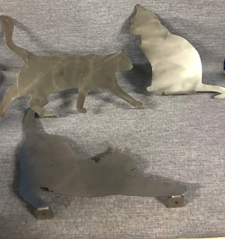 10” Metal Cat Fence Cutouts