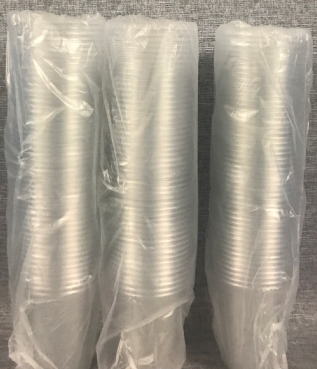 150 New Four Inch Plastic Cups