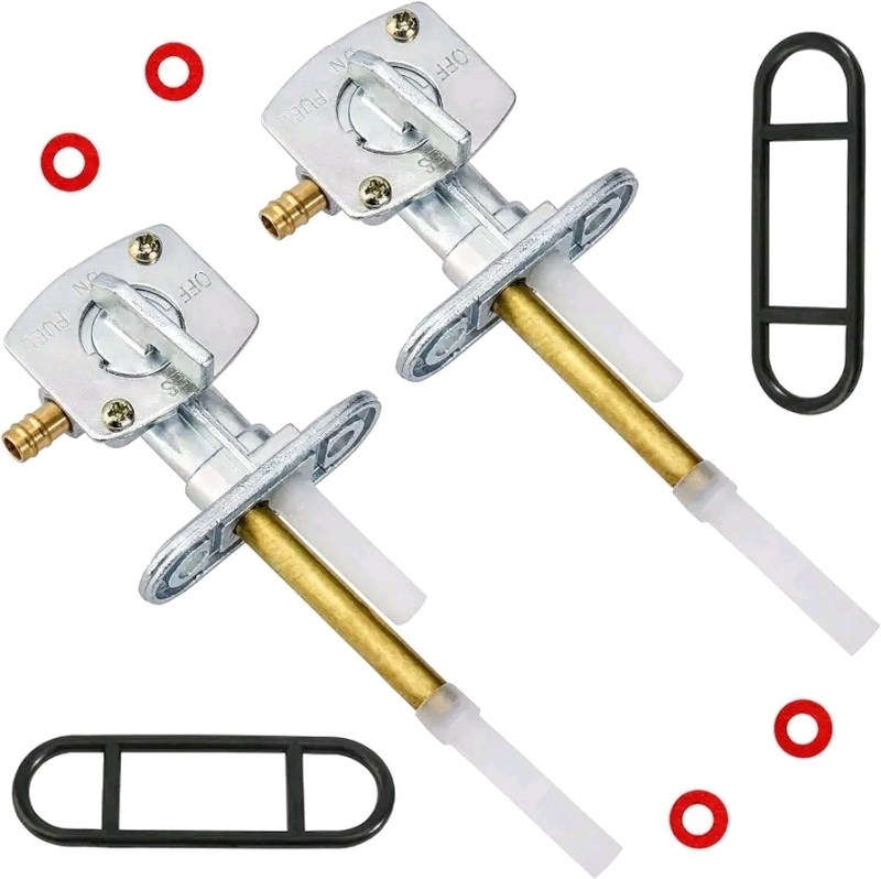 New 2pk Fuel Gas Petcock Valve Pump Switch Compatible with Suzuki KingQuad 300 LTF300F LT160 LTF160 LTF250 LTZ250 LTZ400 DRZ400 Savage 650 LS650 LS650F LS650P Wolverine Warrior Midnight Star