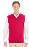 New Men's Red Sweater Vest - Harriton XL