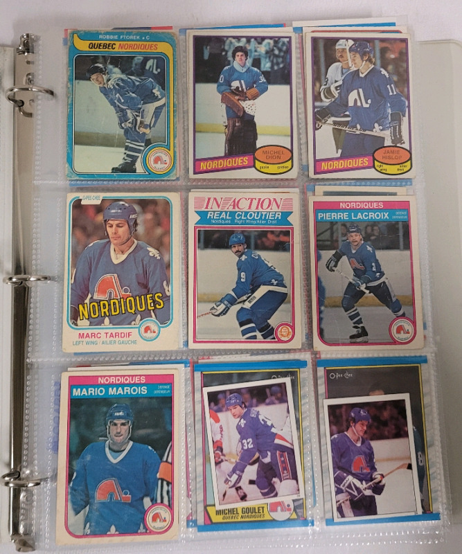 1979 - 2021 Quebec Nordiques & Colorado Avalanche NHL Hockey Trading Cards 216 Cards