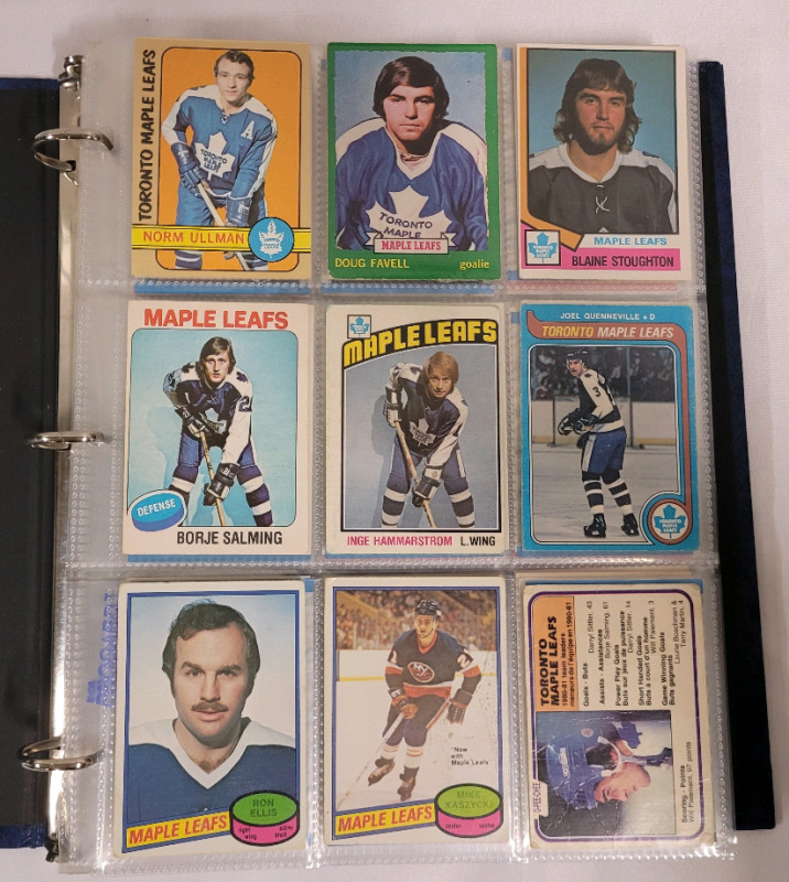 1972 - 2021 Toronto Maple Leafs NHL Hockey Trading Card Singles , 203 Cards No Doubles