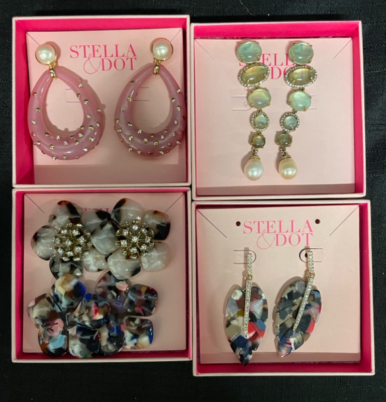 4 NEW in box Stella & Dot jewelry pieces