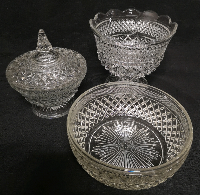 Vintage Large Glass Dishes