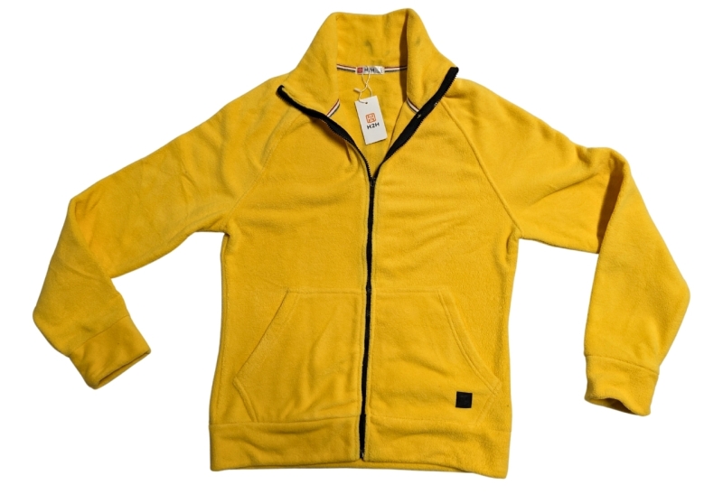 New H2H Yellow Zip-Up Sweater (Size Small) See Description