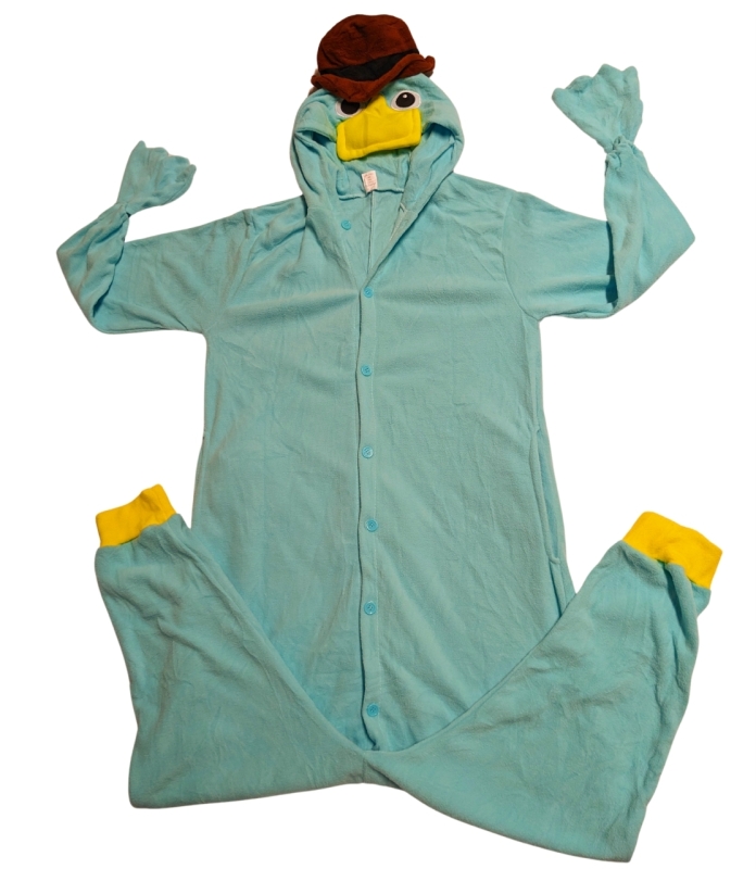 PERRY the PLATYPUS Kigurumi Onesie (Size Large)