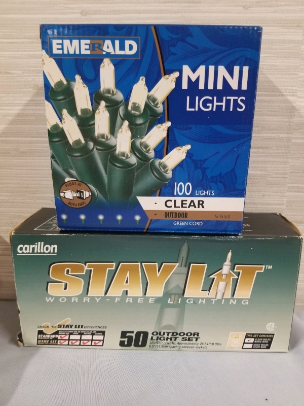 2 sets of NEW outdoor mini lights