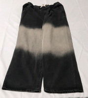 Retro Denim Wide Legged Pants No Size Marked Waist is 30" Inseam is 27"