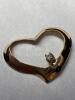 10K Yellow Gold Pendant with Diamond - 2