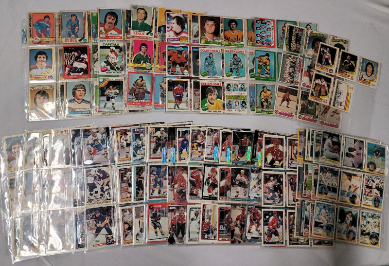 1971 - Mid '90s NHL Hockey Trading Card Singles & '80s MLB Baseball Trading Card Singles