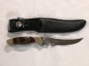 9" Hunting Knife with Sheath - Blade 4.75" long - Rust present