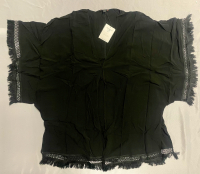 NEW with Tags Stella & Dot fringed open concept shirt size 1X/2X