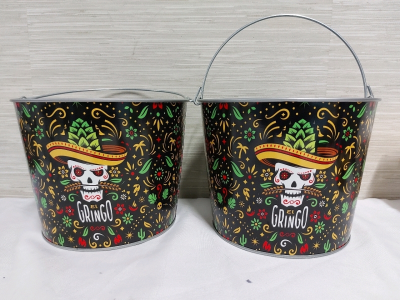 2 El Gringo Buckets Approx 8"x7"